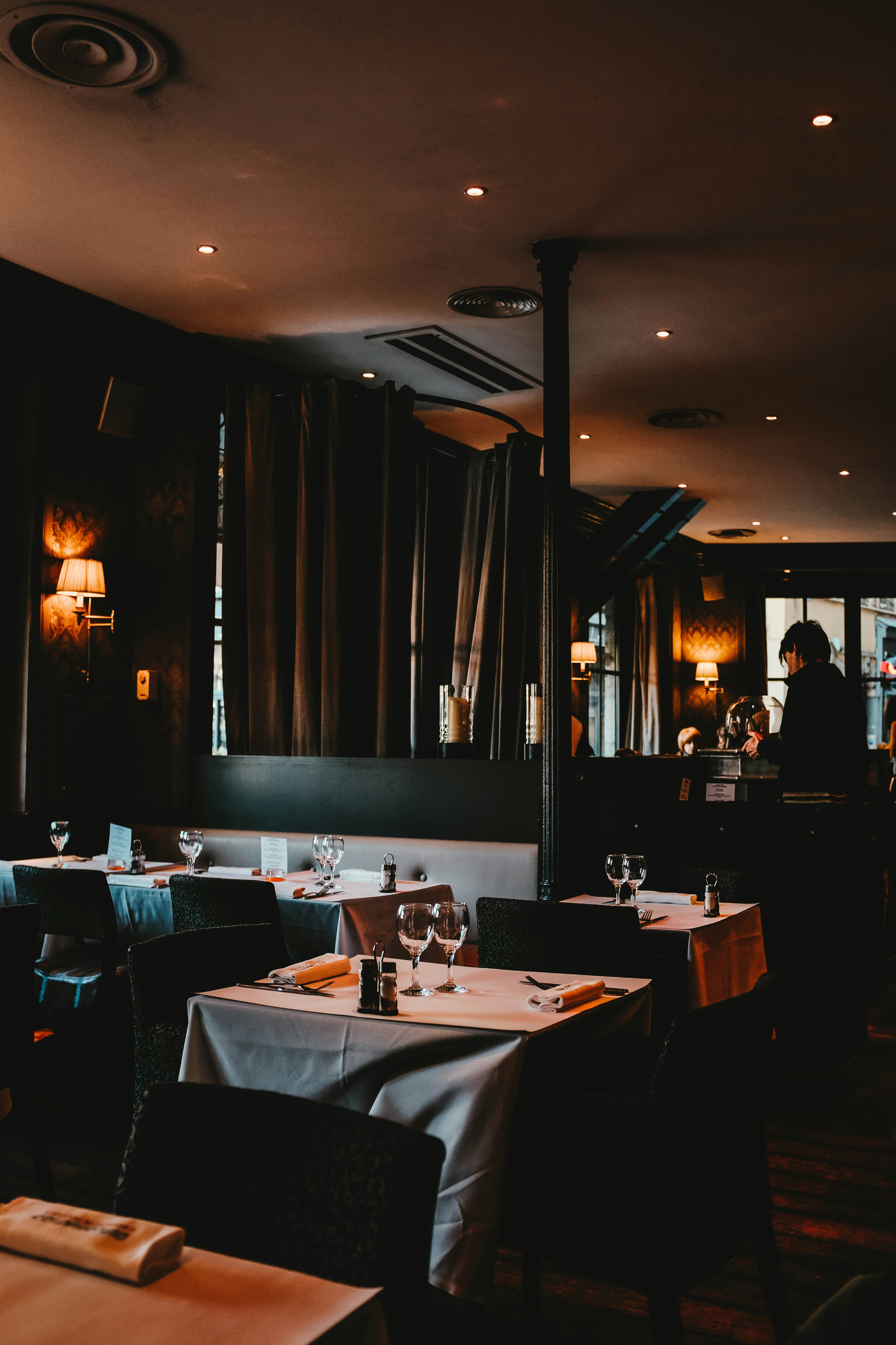 Restaurant's indoor dining room